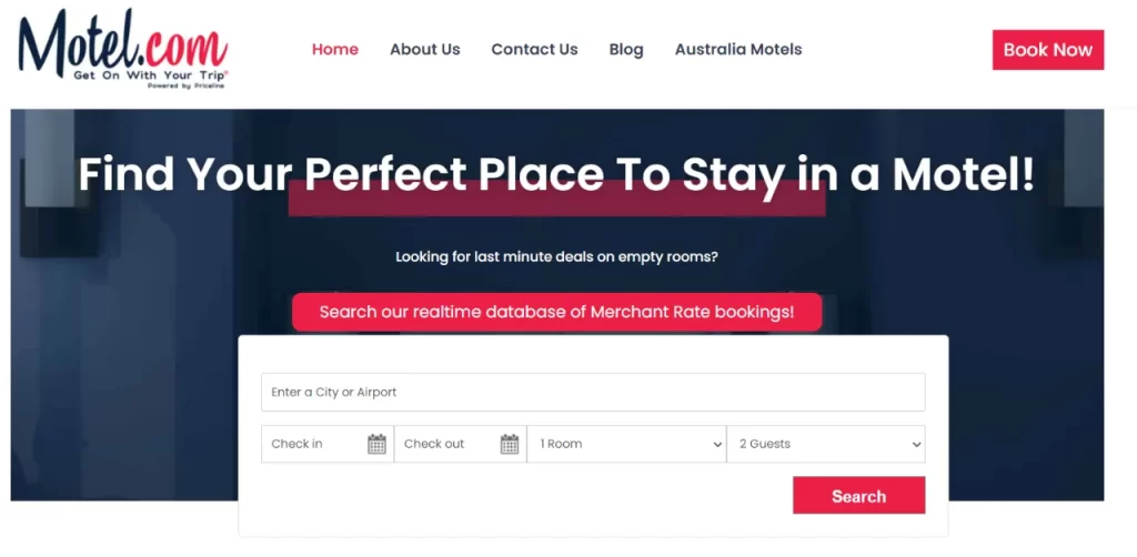 Step 1 Navigate to Motel.com